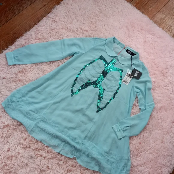 Dead Mermaid NWT Iron Fist babydoll lace dress! Pastel goth/ fairycore! - Picture 10 of 16